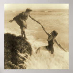 Poster Évolution des maillots de bain pour femmes