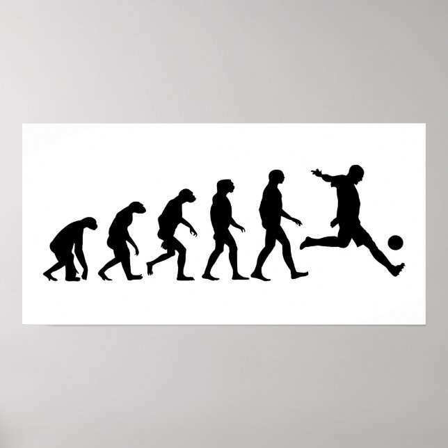 Poster Évolution du football (Devant)