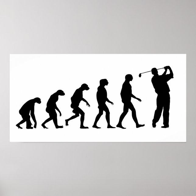 Poster Évolution du golf (Devant)