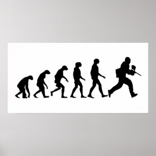 Poster Évolution du Paintball