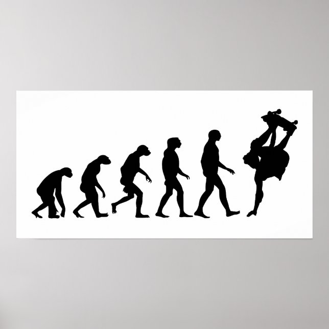 Poster Évolution du skateboard (Devant)