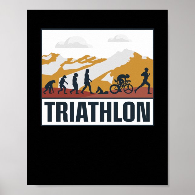 Poster Évolution du triathlon (Devant)
