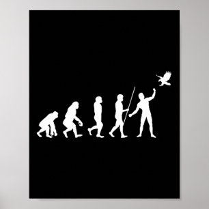 Poster Évolution Falconer Falconer Falconry Falconry Chas
