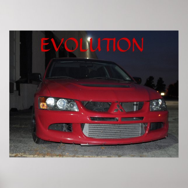 Poster Évolution Mitsubishi La Nuit (Devant)