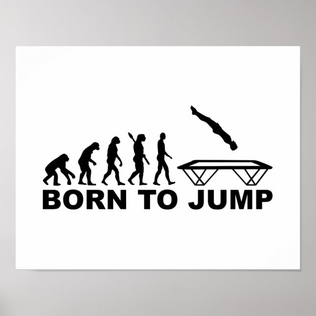 Poster Évolution née du saut de trampoline (Devant)