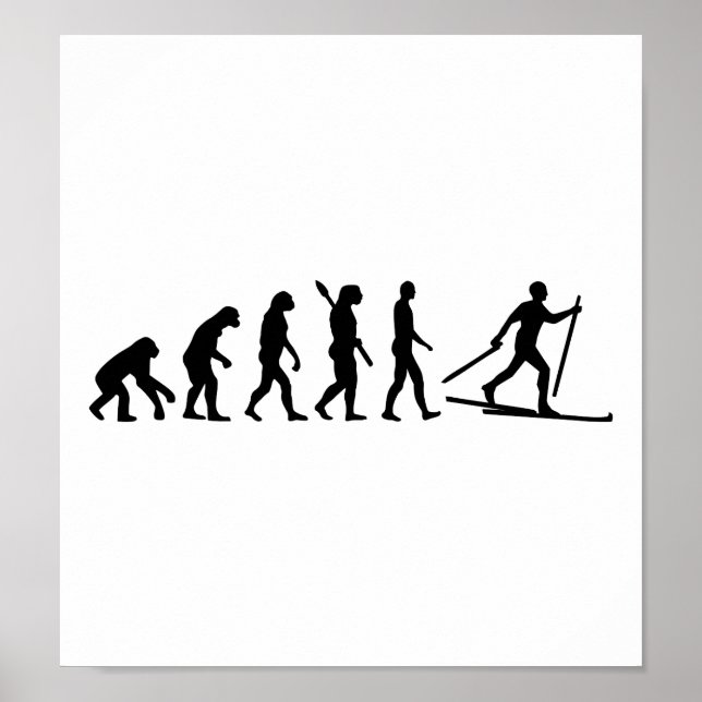 Poster Evolution Ski de fond (Devant)