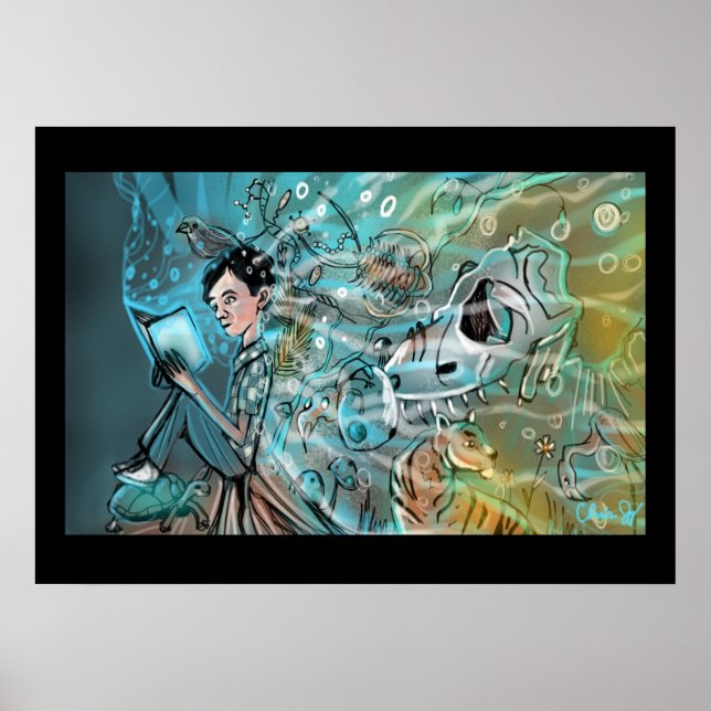 Poster Evolve Illustration Imprimer par Chris Jay (Devant)