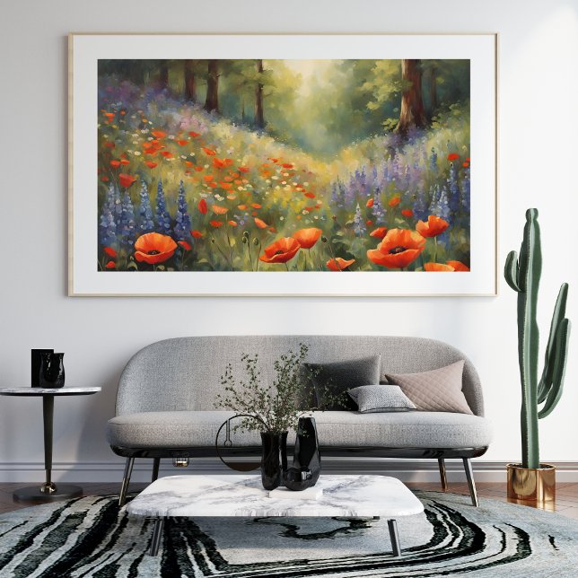 Poster Évoquer la magie du printemps Dreamy Landscape Pos (Evoke the Magic of Spring Dreamy Landscape Poster)