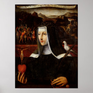 Poster Ex Voto dédié à Sainte Catherine de Sienne