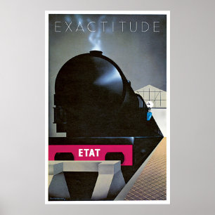 Poster Exactitude vintage d'affiche d'annonce de voyage