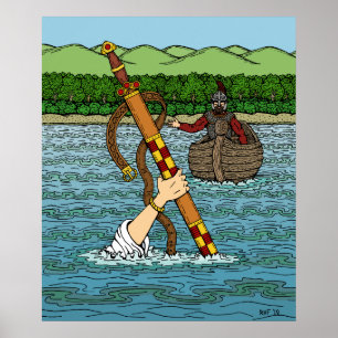 Poster Excalibur et Arthur