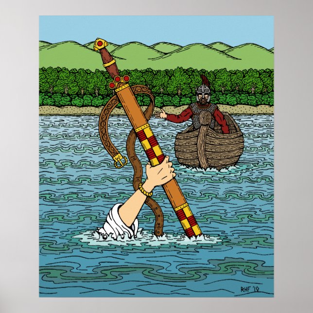 Poster Excalibur et Arthur (Devant)
