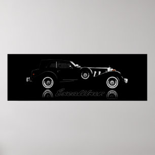 Poster Excalibur Series IV Black Phaeton 36 x 12