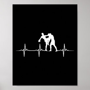 Poster Excellent entraînement de Muay Thai au rythme card