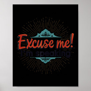 Poster Excusez-Moi ! Je parle Kamala Mème Design