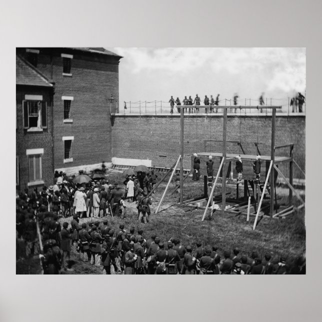 Poster Exécution de quatre conspirateurs de Lincoln de pe (Devant)