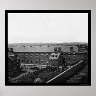 Poster Exécution des conspirateurs Lincoln 1865