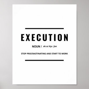 Poster Exécution Devis motivationnel