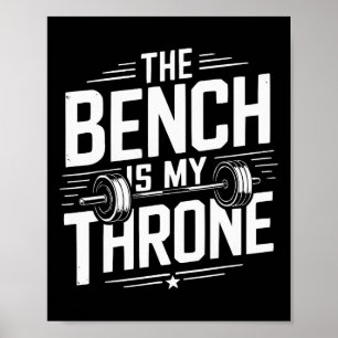 Poster Exercice Bench Press Bodybuilding Fitness Workout