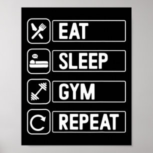 Poster Exercice Bodybuilding Gym