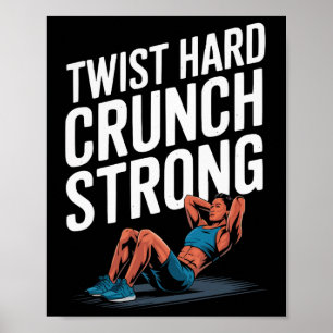 Poster Exercice d'entraînement à vélo Bodybuilding Fitnes