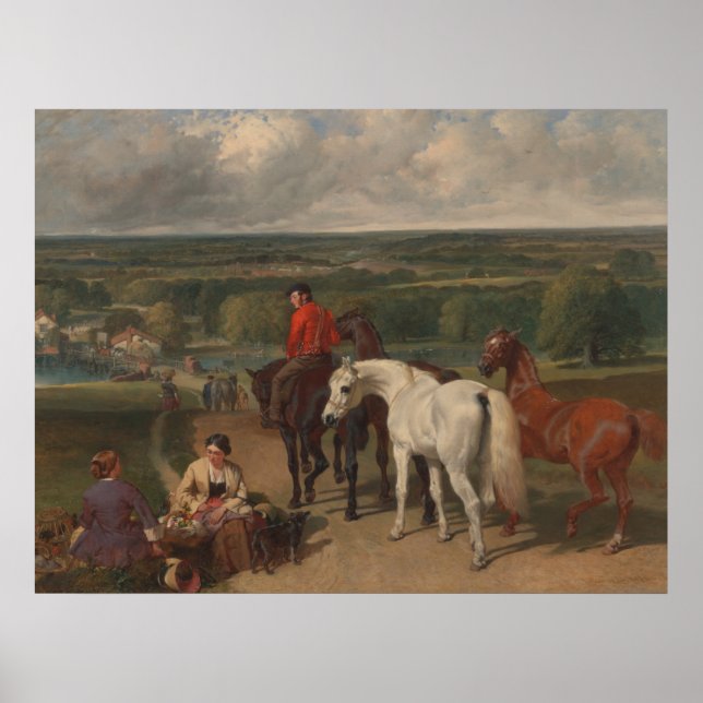 Poster Exercice des chevaux royaux (art équin) (Devant)