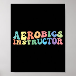 Poster Exercice d'instructeur d'aérobic Fitness
