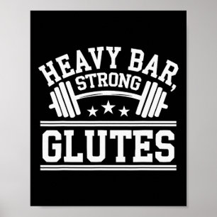 Poster Exercice Hip Thrust Bodybuilding Fitness Workout G