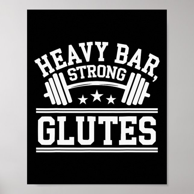 Poster Exercice Hip Thrust Bodybuilding Fitness Workout G (Devant)