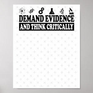 Poster Exiger Des Preuves Et Penser Critique