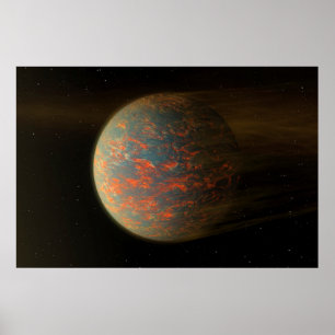 Poster Exoplanet 55 Cancri E Et Sa Surface Moulée
