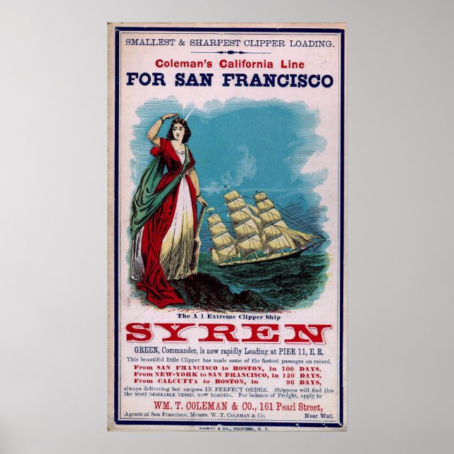 Poster Expédié à la découpe - Syren (Devant)