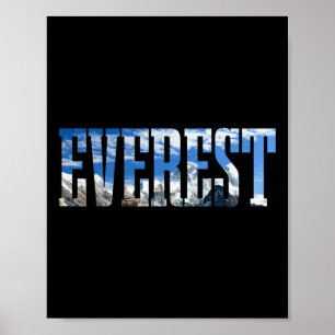 Poster Expédition Mont Everest Mt Alpinistes