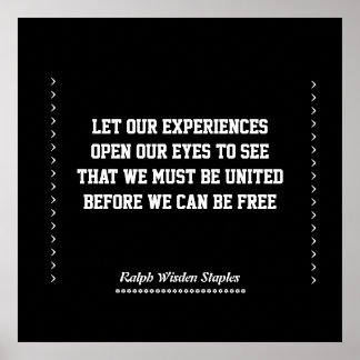 Poster Expérience afro-américaine