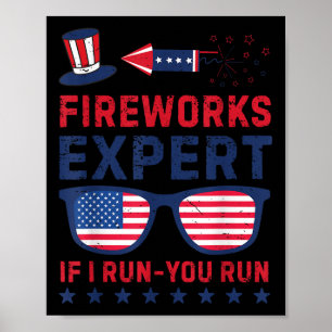 Poster Expert en feux d'artifice - Je cours, vous courez,