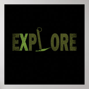 Poster Explorateur de la nature sauvage
