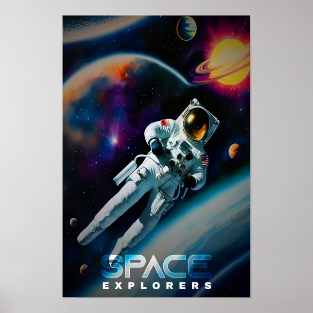 Poster Explorateurs spatiaux (Devant)