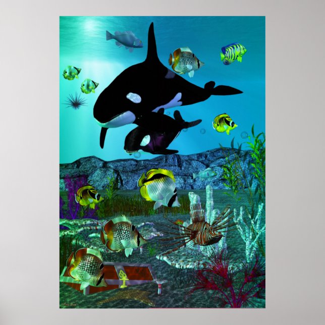 Poster Exploration 3D Aquarium ORCA (Devant)