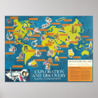 Exploration et découverte Carte du monde de l'hist