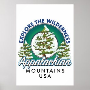 Poster Explorez le parcours sauvage des Appalaches