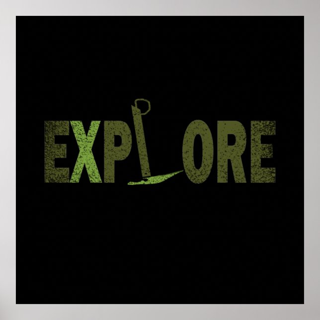 Poster Explorez l'explorateur de nature sauvage (Devant)