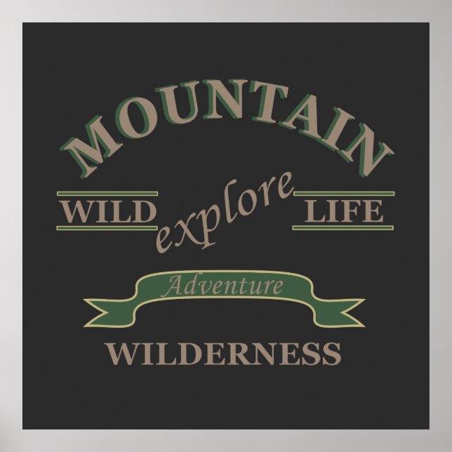 Poster Explorez l'explorateur de nature sauvage (Devant)