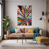 Explosion Abstraite vive Art moderne