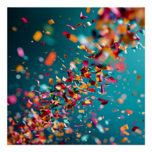 Poster Explosion de Confetti