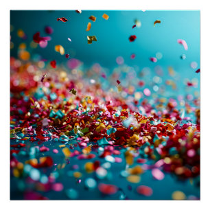 Poster Explosion de Confetti