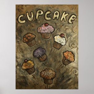 Poster Explosion de cupcake