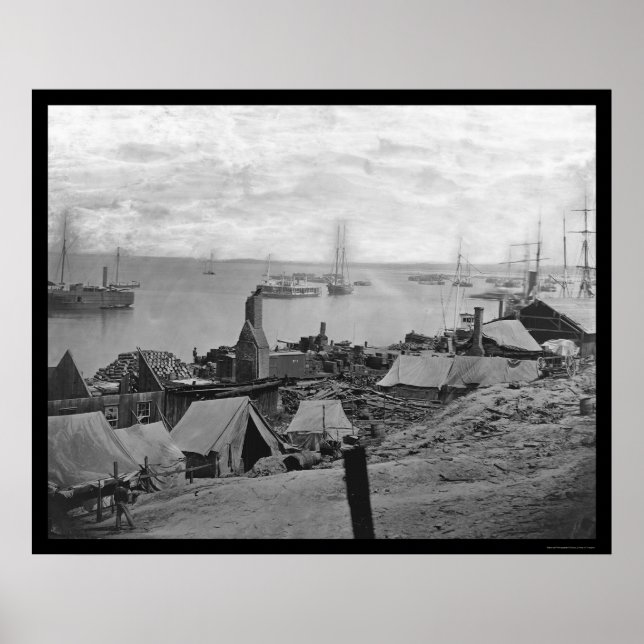 Poster Explosion de la nacelle au point 1864 de la ville (Devant)