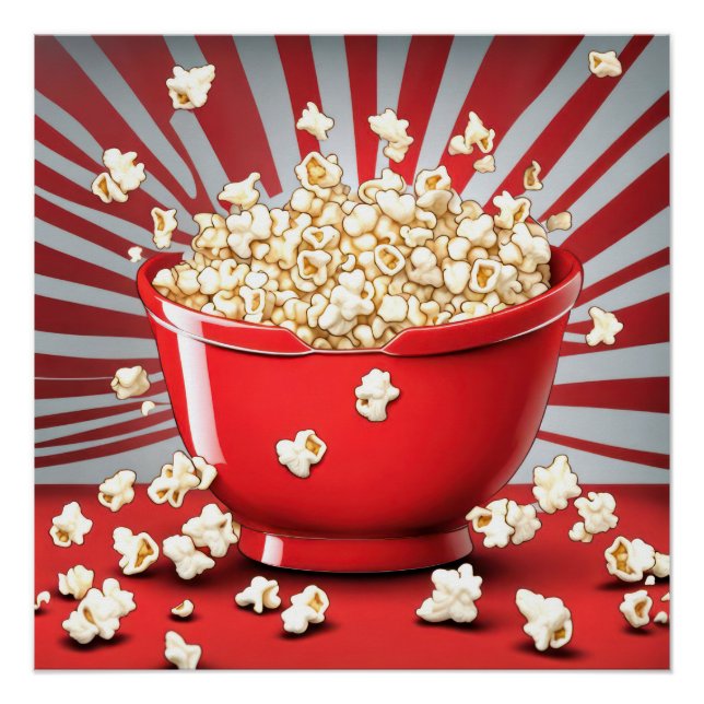 Poster Explosion de Popcorn Bowl (Devant)