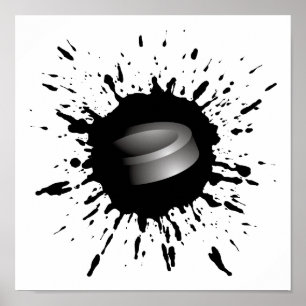 Poster Explosion d'hockey