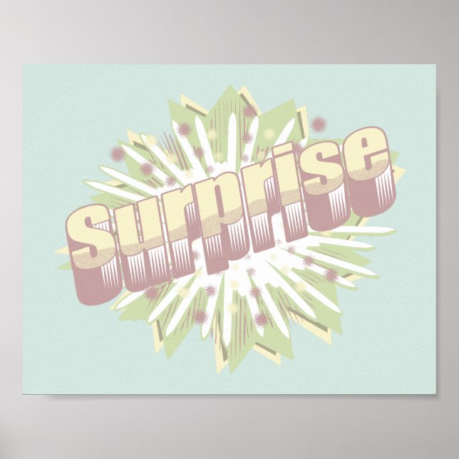 Poster Explosion d'onomatopée surprise (Devant)